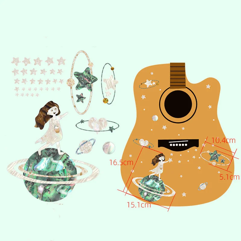 New Guitar Panel Stickers PVC Waterproof Electric Bass Ukulele Decorative Fretboard Decals Anti-scratch Guitar Pickguard Sticker
New Guitar Panel Stickers PVC Waterproof Electric Bass Ukulele Decorative Fretboard Decals Anti-scratch Guitar Pickguard Sticker
