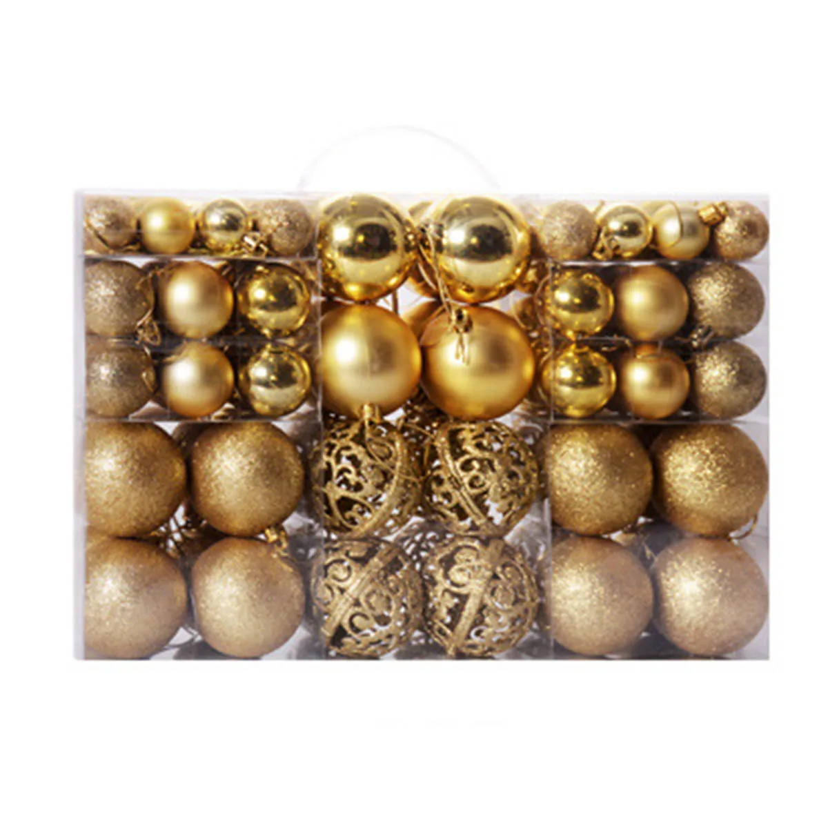 100pcs Christmas ball Shatterproof Christmas Decorative Ball Hanging Ornaments Pendants Practical High quality
100pcs Christmas ball Shatterproof Christmas Decorative Ball Hanging Ornaments Pendants Practical High quality