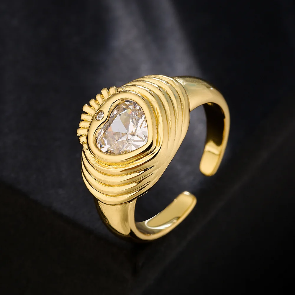 Luxury Vintage 18K Gold Zircon Love Geometric Opening Women's Ring Natural Ruby Heart Shaped Rings for Teens Anti Stress Ring
Luxury Vintage 18K Gold Zircon Love Geometric Opening Women's Ring Natural Ruby Heart Shaped Rings for Teens Anti Stress Ring