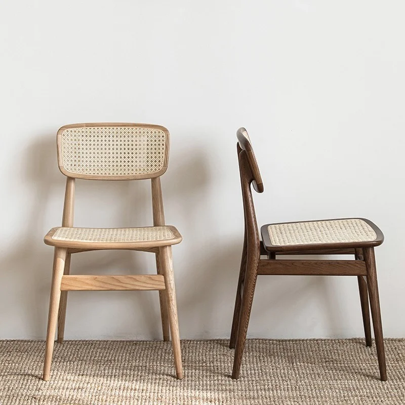 Rattan solid wood dining chair ins living room home leisure backrest stool Nordic homestay desk chair makeup chair simple
Rattan solid wood dining chair ins living room home leisure backrest stool Nordic homestay desk chair makeup chair simple