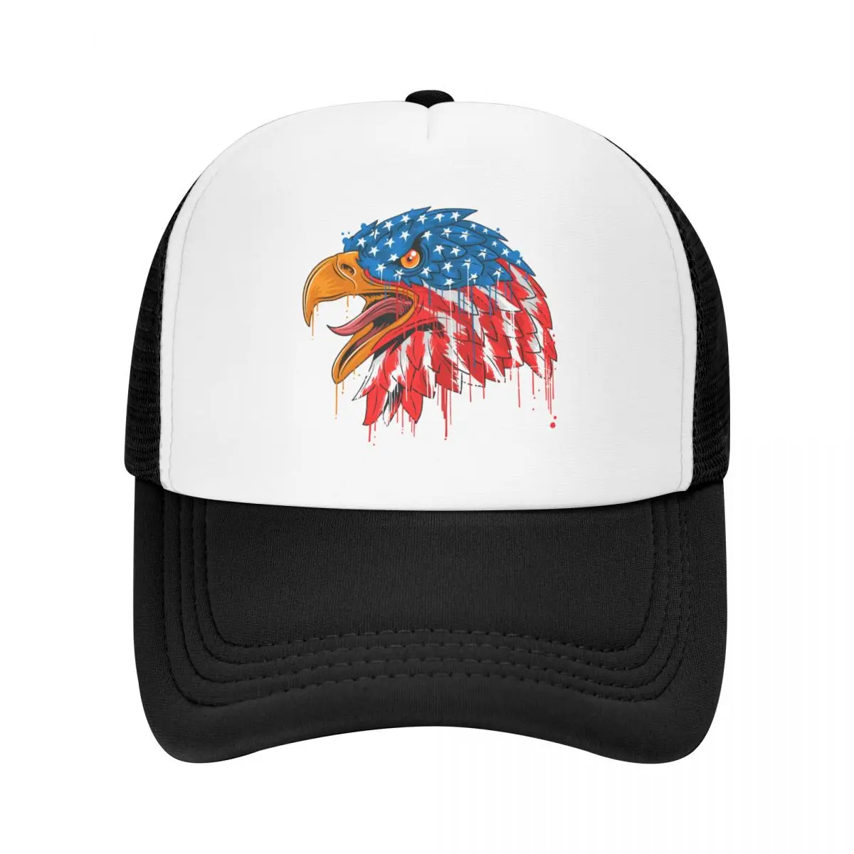 Кепка-бейсболка в стиле панк с американским орлом
Кепка-бейсболка в стиле панк с американским орлом