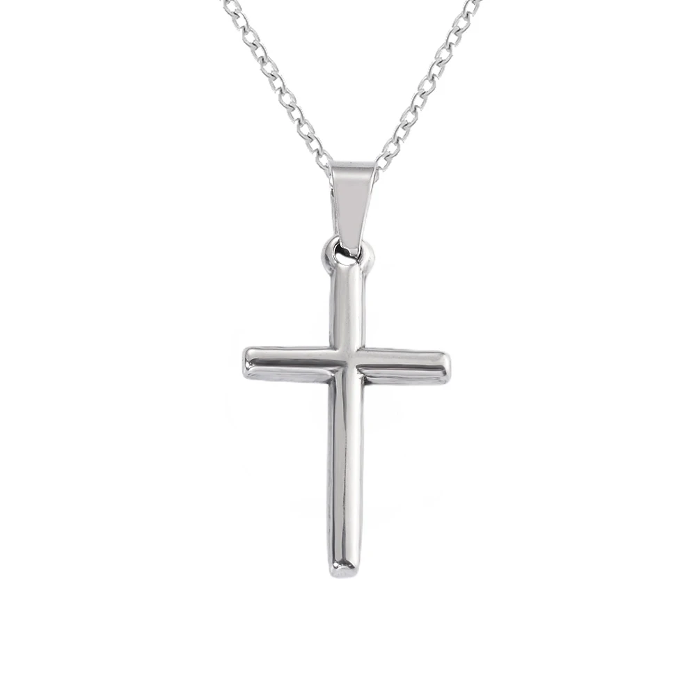 Religious Christian Silver Color Cross Necklace for Men Couple Stainless Steel Jewelry Birthday Party Gift Wholesale
Religious Christian Silver Color Cross Necklace for Men Couple Stainless Steel Jewelry Birthday Party Gift Wholesale
