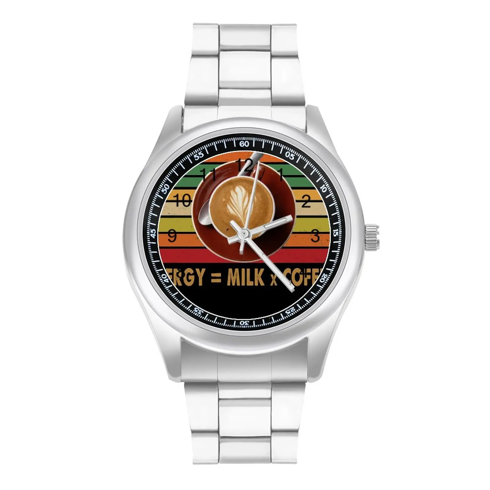 E=MC2 Energy Milk Coffee Squared Quartz Watch Funny Words Design Unusual Wrist Watch Stainless Hit Business Teens Wristwatch
E=MC2 Energy Milk Coffee Squared Quartz Watch Funny Words Design Unusual Wrist Watch Stainless Hit Business Teens Wristwatch