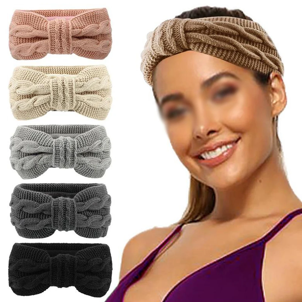 Solid Color Elastic Hair Band Plush Bow Headband Knot Cross Knitted Hairband Handmade Knitting Hair Accessories Headwear
Solid Color Elastic Hair Band Plush Bow Headband Knot Cross Knitted Hairband Handmade Knitting Hair Accessories Headwear