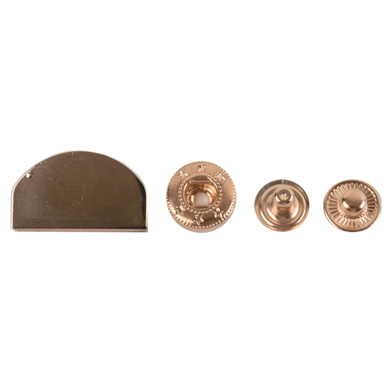 Metal Press Studs Set No Sewing Snap Button Semicircle Snap Fasteners Repair Parts DIY Handmade Leather Bags Crafts
Metal Press Studs Set No Sewing Snap Button Semicircle Snap Fasteners Repair Parts DIY Handmade Leather Bags Crafts