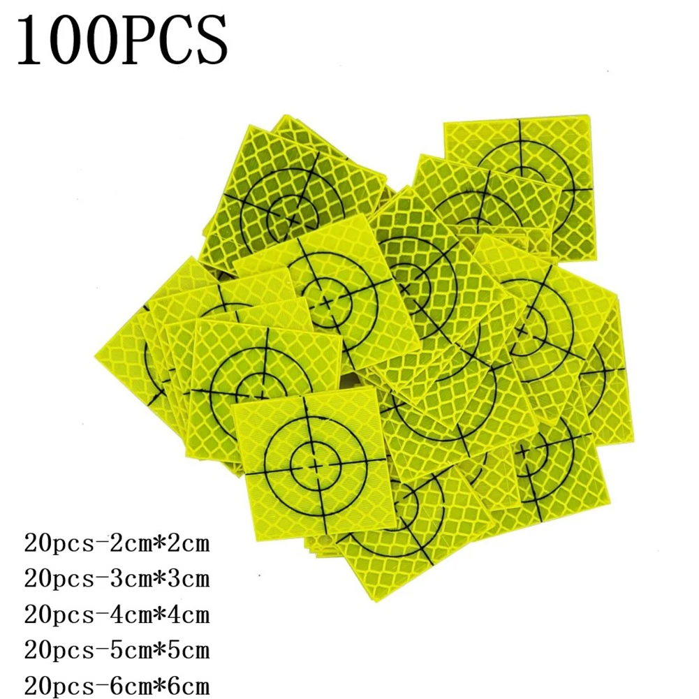 100PCS Total Station Reflective Aiming Target Sticker Crosshairs Measuring Phosphor 60/50/40/30/20mm Subway Bridge Engineering
100PCS Total Station Reflective Aiming Target Sticker Crosshairs Measuring Phosphor 60/50/40/30/20mm Subway Bridge Engineering
