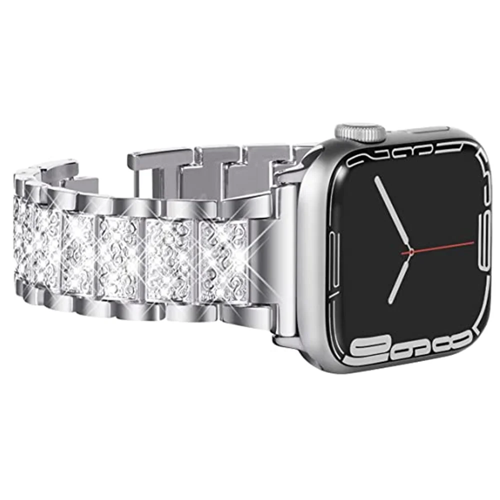 Link Bracelet for Apple Watch Band 40mm 41mm 44mm 45mm Series 7 6 SE 5 4 3 Bling Metal Strap for iWatch Women 38/42mm Watchband
Link Bracelet for Apple Watch Band 40mm 41mm 44mm 45mm Series 7 6 SE 5 4 3 Bling Metal Strap for iWatch Women 38/42mm Watchband