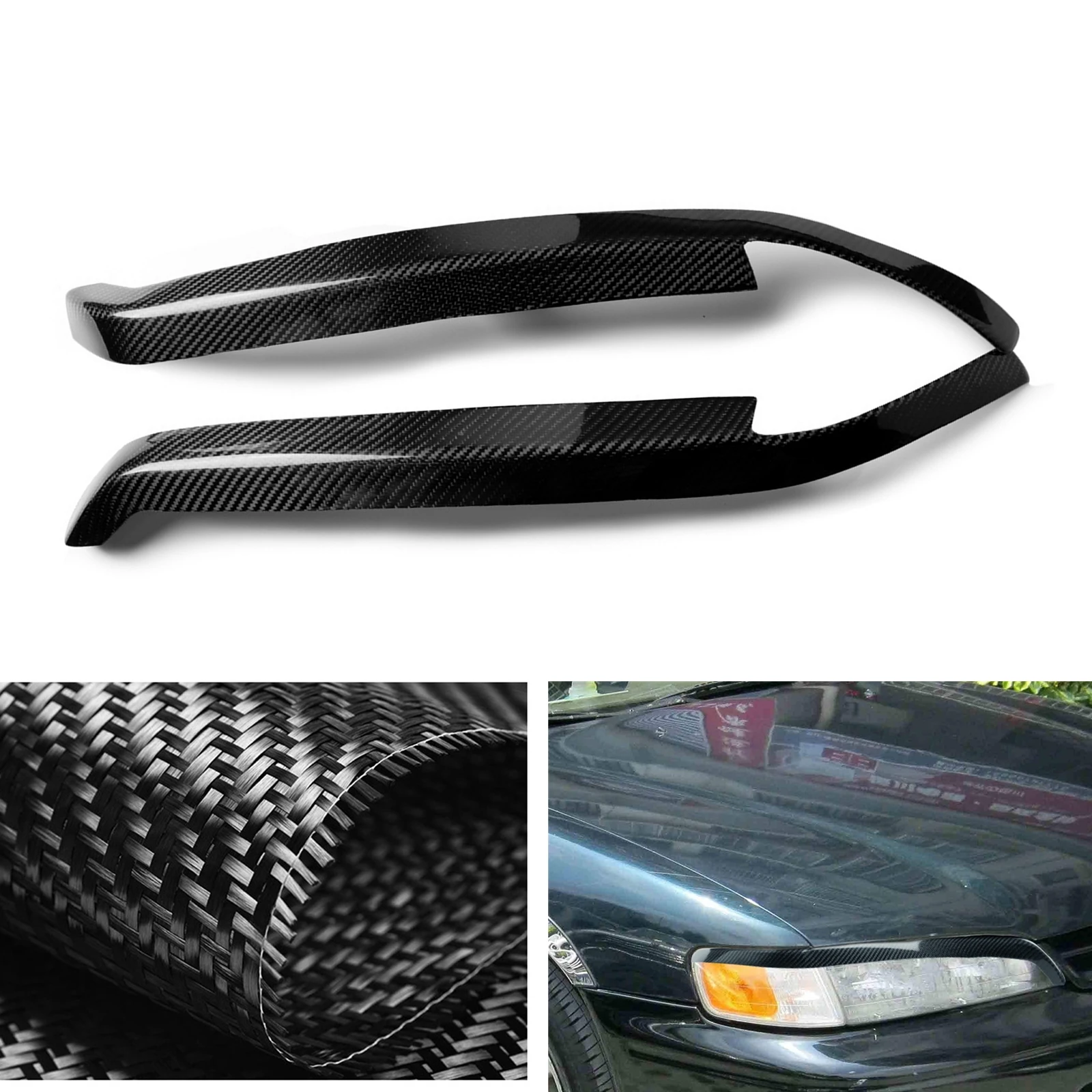 For Honda Accord 1994-97 Car Headlight Eyebrow Headlamp Eyelid Trim Carbon Fiber Front Head Light Lamp Brow Cover Strip Sticker
For Honda Accord 1994-97 Car Headlight Eyebrow Headlamp Eyelid Trim Carbon Fiber Front Head Light Lamp Brow Cover Strip Sticker