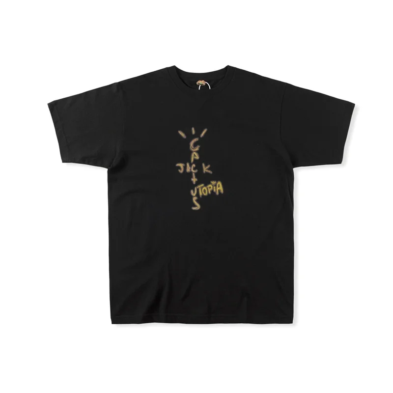 Travis Scott Cactus Jack Collaborated On This Short Sleeve T-shirt With Hand-Painted Graffiti Fun Portrait
Travis Scott Cactus Jack Collaborated On This Short Sleeve T-shirt With Hand-Painted Graffiti Fun Portrait