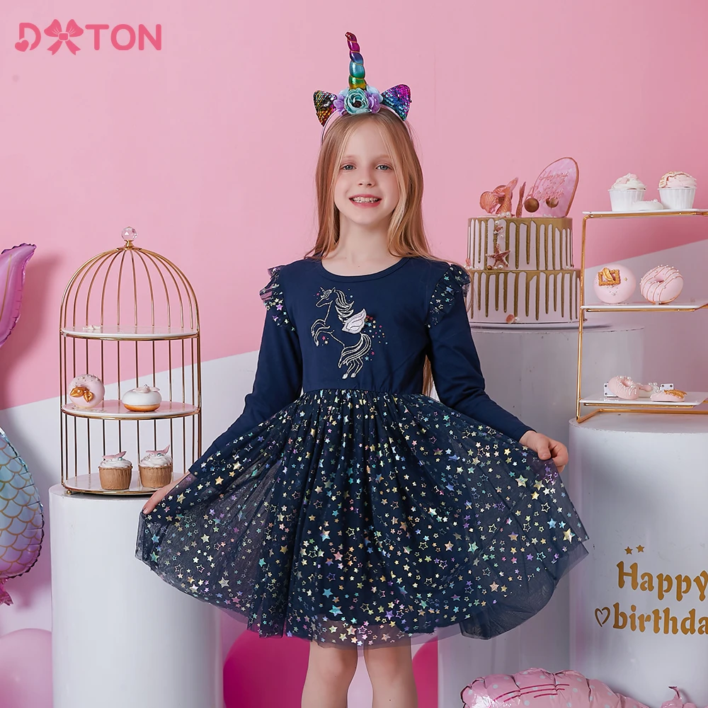 DXTON Kids Unicorn Dress for Girls Kids Princess Vestidos Girls Birthday Party Tutu Dresses Girl Autumn Spring Elegant Dresses
DXTON Kids Unicorn Dress for Girls Kids Princess Vestidos Girls Birthday Party Tutu Dresses Girl Autumn Spring Elegant Dresses