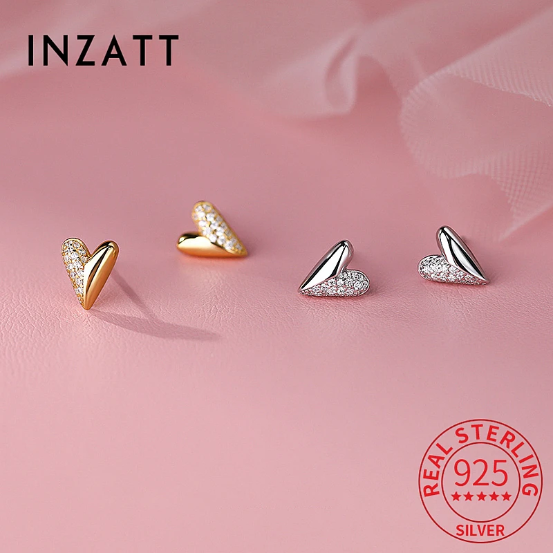 INZATT Trendy Real 999 Sterling Silver Shiny Zircon Heart Stud Earrings for Women Cute Fine Jewelry Minimalist Accessories
INZATT Trendy Real 999 Sterling Silver Shiny Zircon Heart Stud Earrings for Women Cute Fine Jewelry Minimalist Accessories