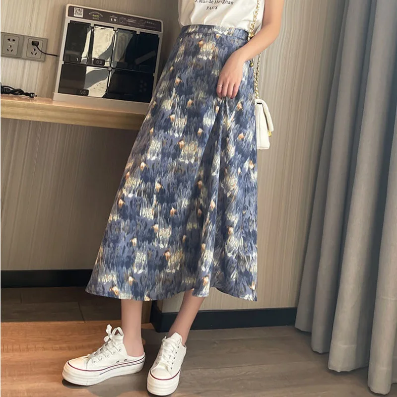 2022 Vintage Floral Print Skirts Women Spring Summer A-line Streetwear High Waist Retro Party Ladies Midi Skirt Femme
2022 Vintage Floral Print Skirts Women Spring Summer A-line Streetwear High Waist Retro Party Ladies Midi Skirt Femme
