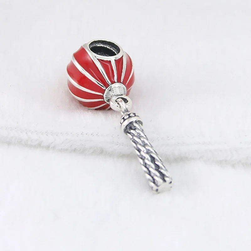 Top Quality Red Enamel Lantern Beads Pendant Charms fit Women Bracelets & Bangles 925 Sterling Silver DIY Jewelry
Top Quality Red Enamel Lantern Beads Pendant Charms fit Women Bracelets & Bangles 925 Sterling Silver DIY Jewelry