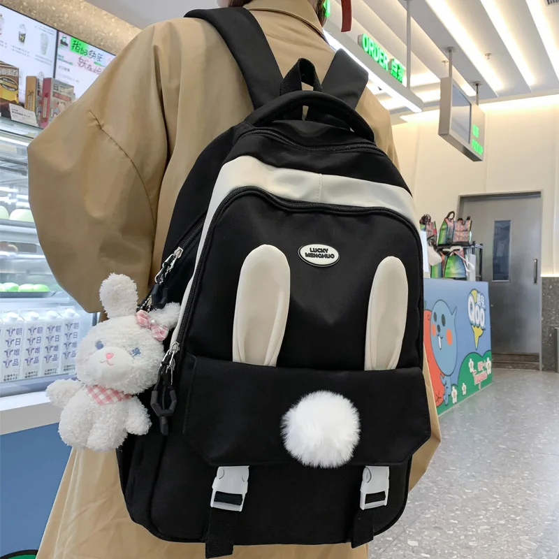 DCIMOR New Waterproof Nylon Women Backpack Female Kawaii Rabbit Ears Travel Bag Japanese Style Schoolbag for Girls Cute Mochilas
DCIMOR New Waterproof Nylon Women Backpack Female Kawaii Rabbit Ears Travel Bag Japanese Style Schoolbag for Girls Cute Mochilas