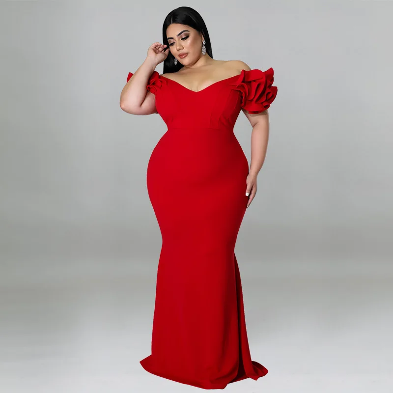 Perl Sexy Lotus Leaf Sleeve Open Back Plus Size Dress Evening Wedding Long Skirt Vestidos De Mujer Elegantes Para Fiesta 2022
Perl Sexy Lotus Leaf Sleeve Open Back Plus Size Dress Evening Wedding Long Skirt Vestidos De Mujer Elegantes Para Fiesta 2022