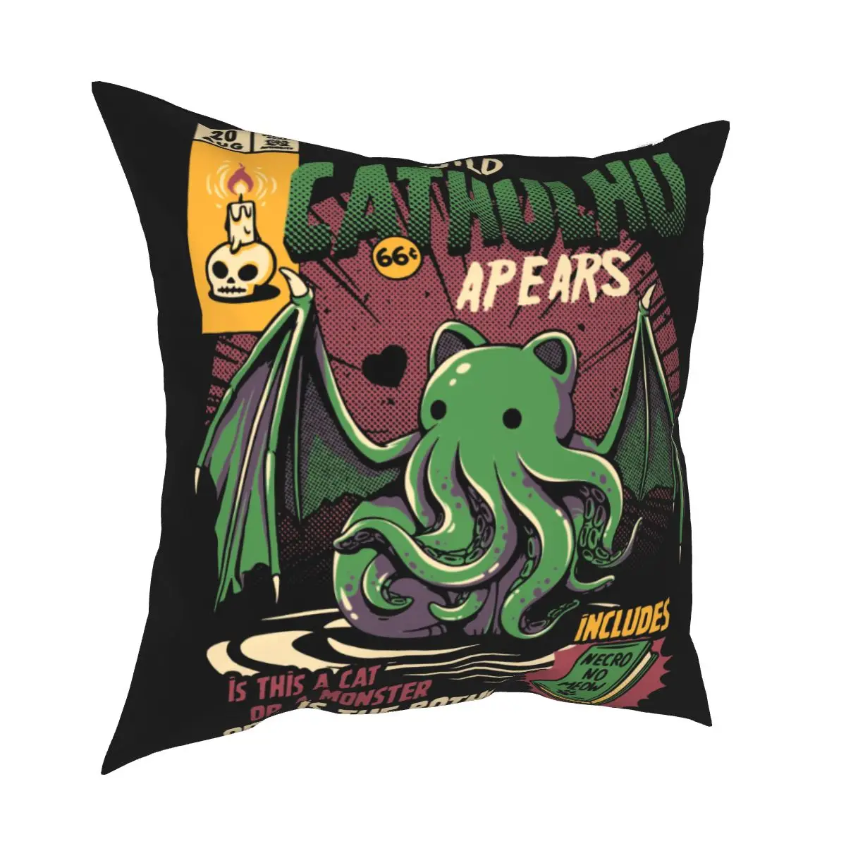 A Wild Cthulhu Pillowcase Cushion Cover Decoration Cat Monster Skull Cartoon Funny Throw Pillow Case Cover Bed Square 45X45cm
A Wild Cthulhu Pillowcase Cushion Cover Decoration Cat Monster Skull Cartoon Funny Throw Pillow Case Cover Bed Square 45X45cm