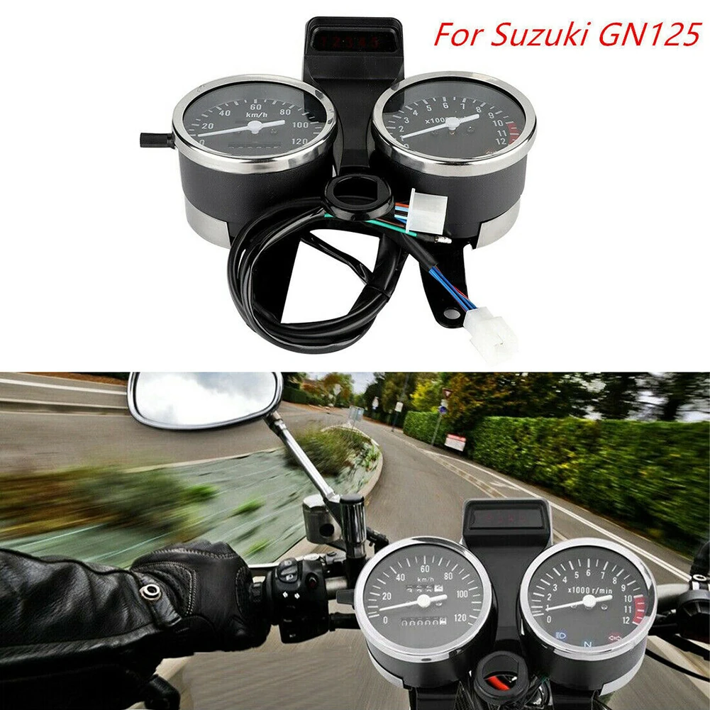 Светодиодный мотоцикл модифицированный спидометр одометр тахометр для Suzuki GN125 HJ125-8 5-pin/7-контактный разъем 12 В DC показывает вращение Sp
Светодиодный мотоцикл модифицированный спидометр одометр тахометр для Suzuki GN125 HJ125-8 5-pin/7-контактный разъем 12 В DC показывает вращение Sp
