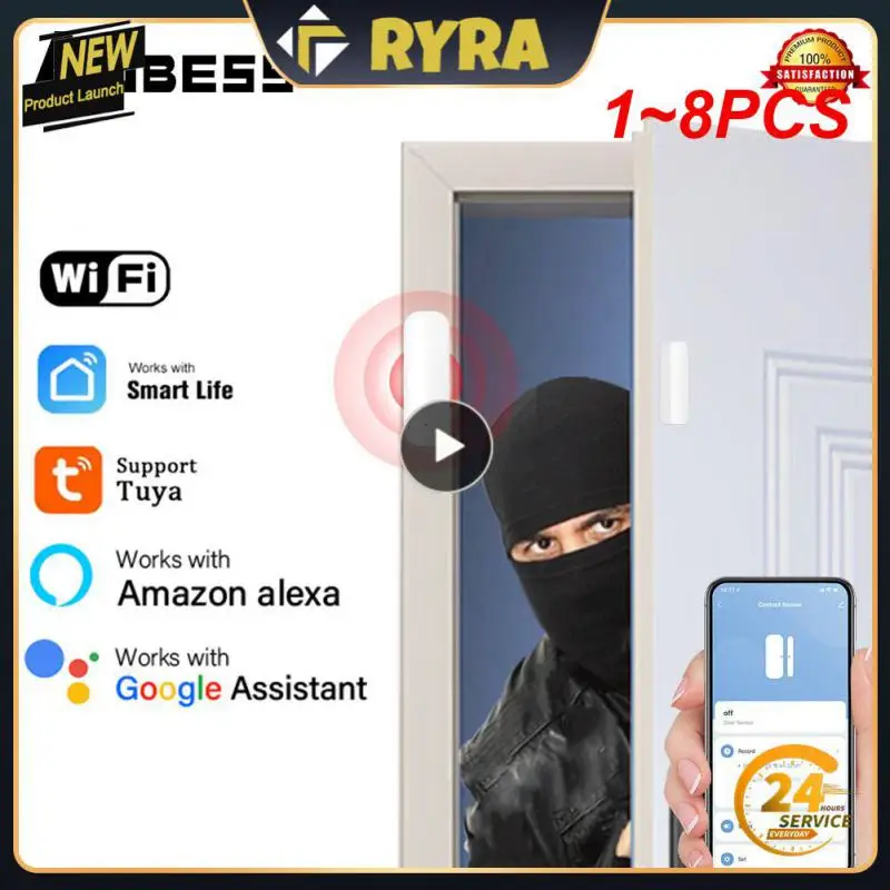 1~8PCS Tuya WiFi Door Sensor Open/Close Detector Window Door Sensor APP Remote Control Linked Alarm Smartlife Support Alexa
1~8PCS Tuya WiFi Door Sensor Open/Close Detector Window Door Sensor APP Remote Control Linked Alarm Smartlife Support Alexa