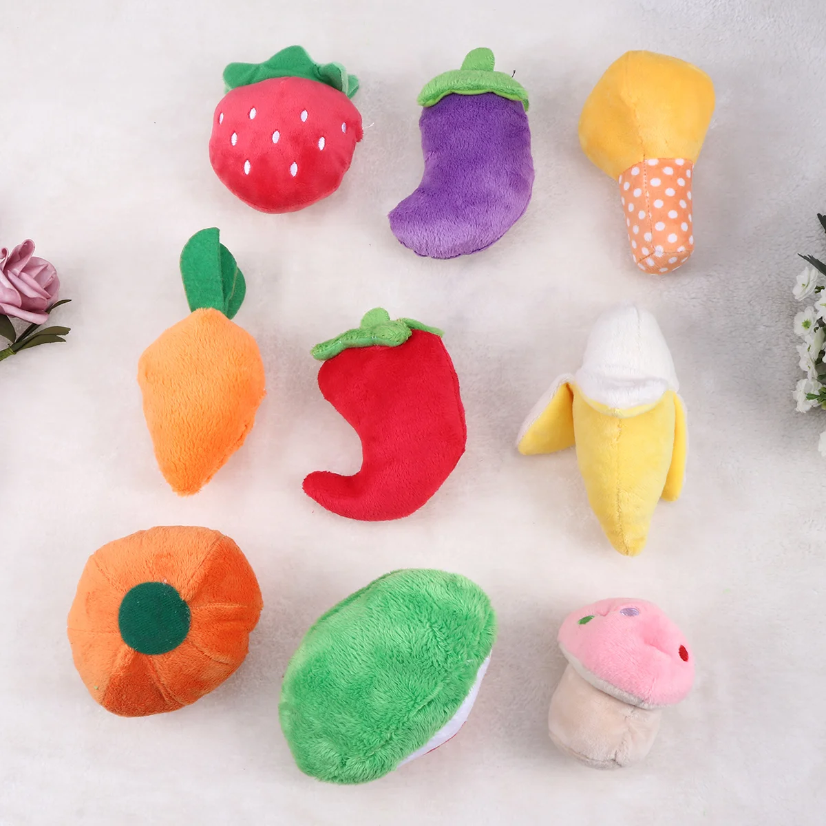 9 Pcs Puppy Chew Toy Puppy Plush Toy Chew Toys Dogs Squeaky Fruits Bulk Plushies Plush Toys Dogs Filling
9 Pcs Puppy Chew Toy Puppy Plush Toy Chew Toys Dogs Squeaky Fruits Bulk Plushies Plush Toys Dogs Filling
