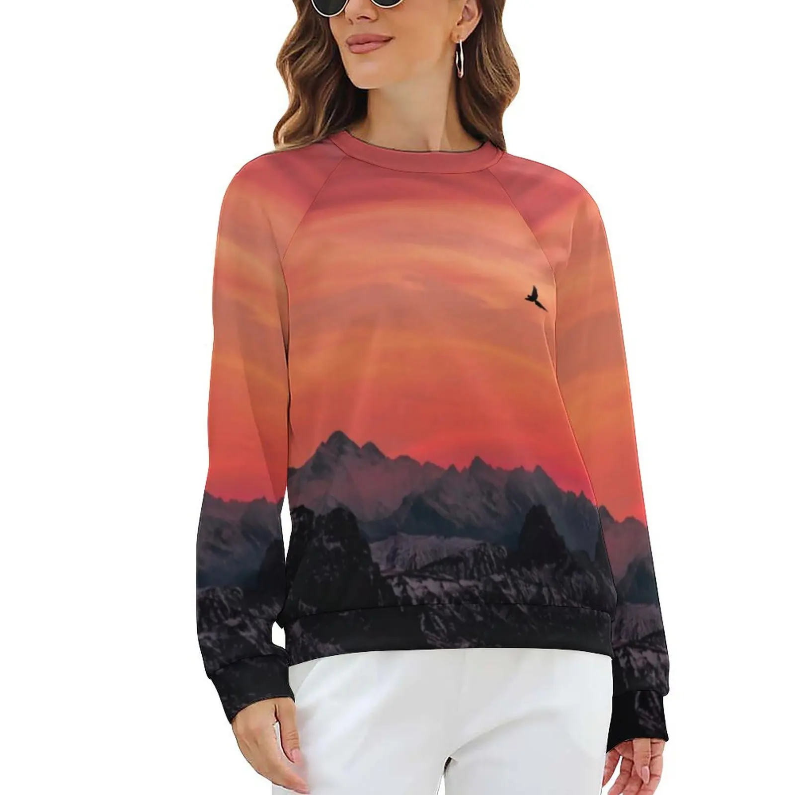 Mountain Print Casual Hoodies Woman Orange Sunset Retro Graphic Hoodie Autumn Long Sleeve Street Fashion Oversize Sweatshirts
Mountain Print Casual Hoodies Woman Orange Sunset Retro Graphic Hoodie Autumn Long Sleeve Street Fashion Oversize Sweatshirts