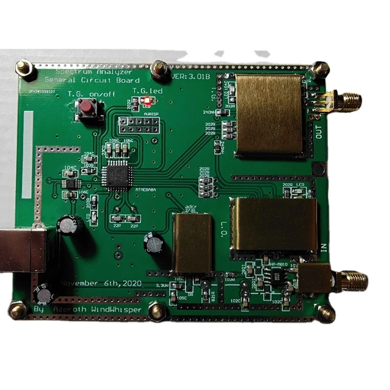 Простой анализатор спектра частоты подметания, универсальная печатная плата с генератором отслеживания D6m8 V3.01B
Простой анализатор спектра частоты подметания, универсальная печатная плата с генератором отслеживания D6m8 V3.01B