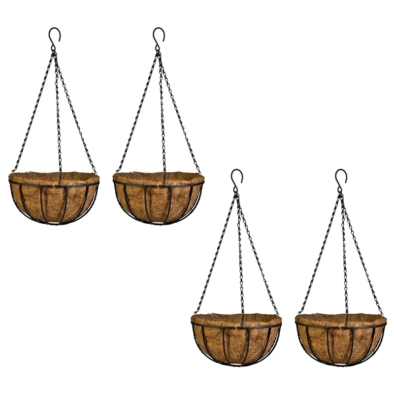 Hanging Basket For Plants Garden Flower Planter With Chain Plant Pot Home Balcony Decoration 4 Pcs-8 Inch
Hanging Basket For Plants Garden Flower Planter With Chain Plant Pot Home Balcony Decoration 4 Pcs-8 Inch