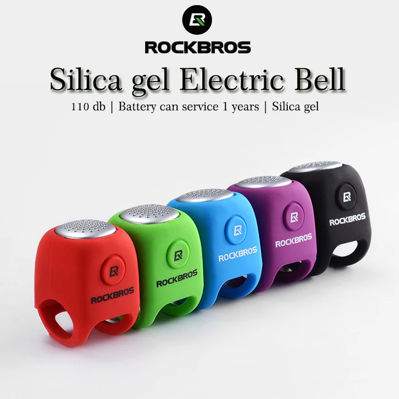 

ROCKBROS Electric Cycling Bell MTB Bicycle Horn Loud Sound 110 dB Bike Speaker 3 Modes Voice Mountain Road Handlebar Bell Ring