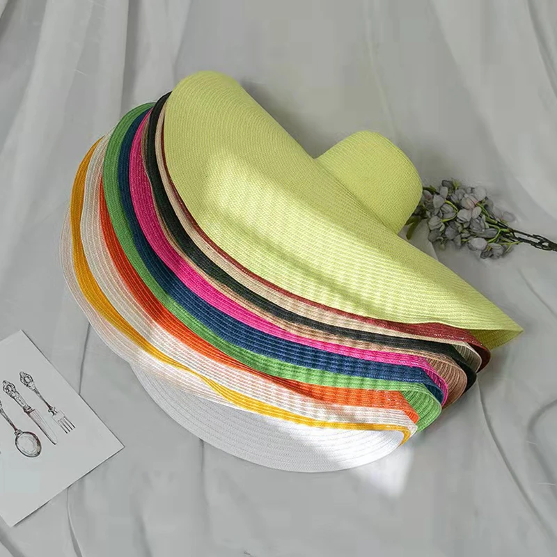 Summer Beach Sunshade Hat Women's Large Straw Hat Large Wide Brim Foldable Sunshade Travel Uv Resistant Foldable Hat
Summer Beach Sunshade Hat Women's Large Straw Hat Large Wide Brim Foldable Sunshade Travel Uv Resistant Foldable Hat