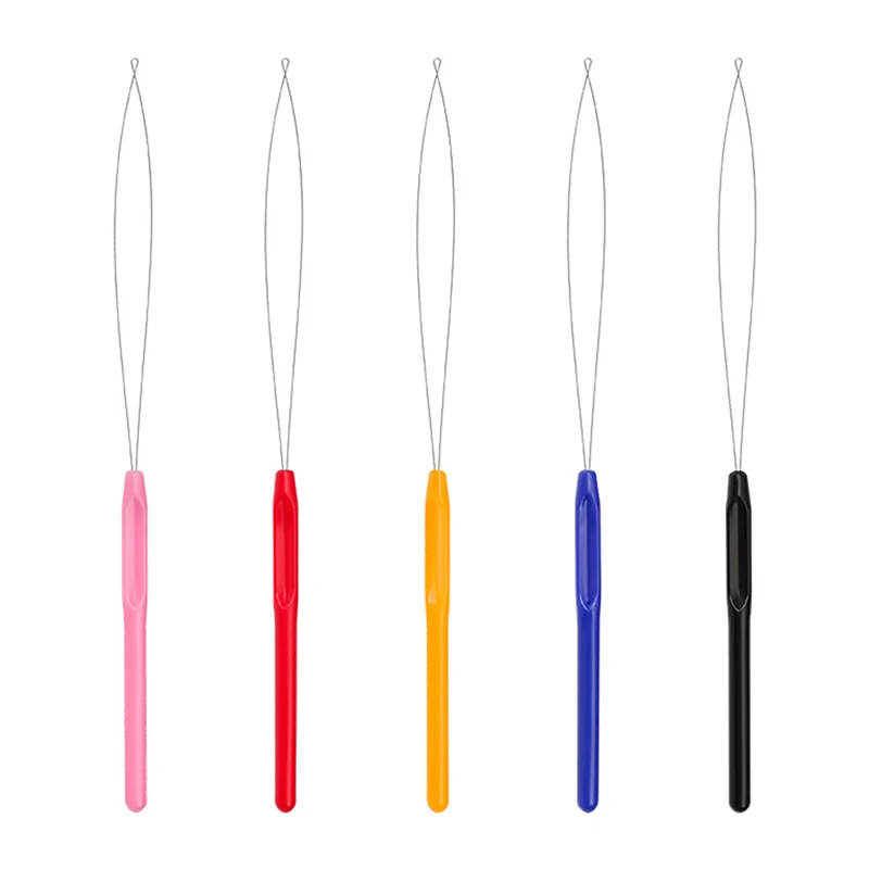 5pcs Hair Extension Hook Pulling Tool Needle Threader Micro Rings Beads Loop Plastic Handle With Iron Wire
5pcs Hair Extension Hook Pulling Tool Needle Threader Micro Rings Beads Loop Plastic Handle With Iron Wire