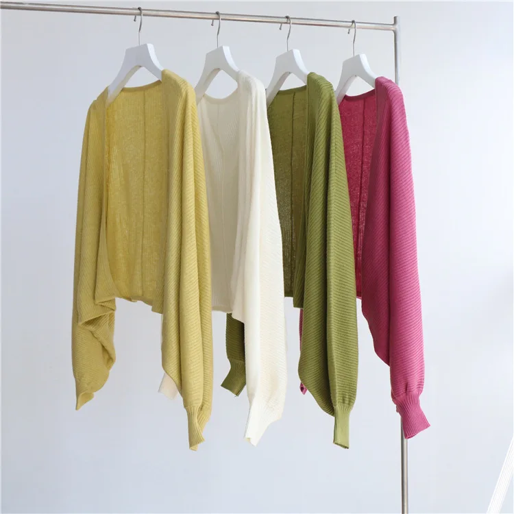 Однотонная футболка в полоску с рукавом летучая мышь, кардиган, женский осенне-зимний свитер, Свободное пальто для ленивых
Однотонная футболка в полоску с рукавом летучая мышь, кардиган, женский осенне-зимний свитер, Свободное пальто для ленивых