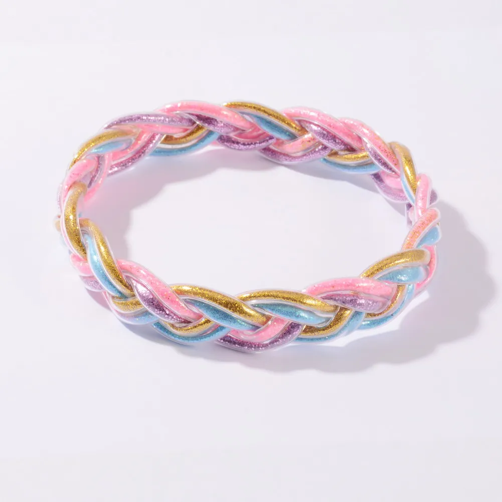 New Arrival Silicon Close Bracelets Set for Women Children All Weather Bangle Colors Weave Plastic Glitter Jelly Bracelet Gift 
New Arrival Silicon Close Bracelets Set for Women Children All Weather Bangle Colors Weave Plastic Glitter Jelly Bracelet Gift