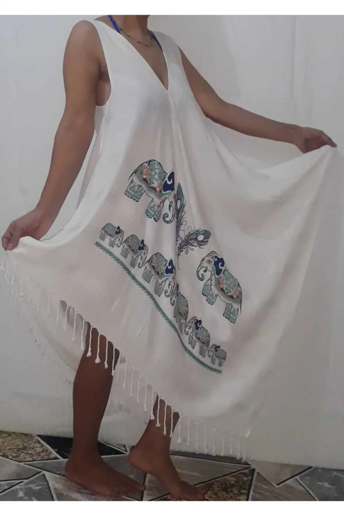 Women's Pareo White Pattern Printed Peshtemal Beach Dress Swimwear Cover Up Dress Sexy Tunic Suit Beachwear
Women's Pareo White Pattern Printed Peshtemal Beach Dress Swimwear Cover Up Dress Sexy Tunic Suit Beachwear