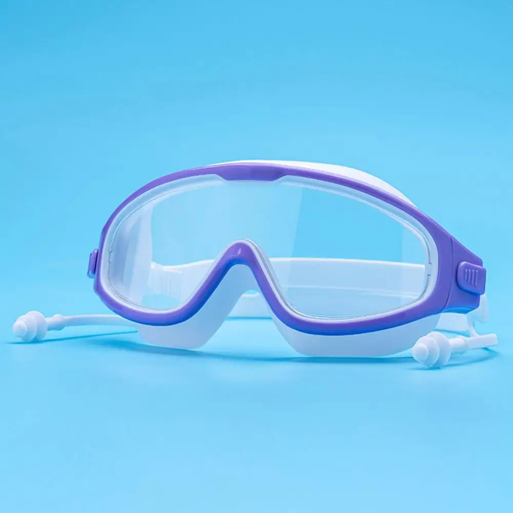 Fashion Underwater Large-frame Goggles with Earplugs Swimming Eyewear Anti-fog Comfortable
Fashion Underwater Large-frame Goggles with Earplugs Swimming Eyewear Anti-fog Comfortable