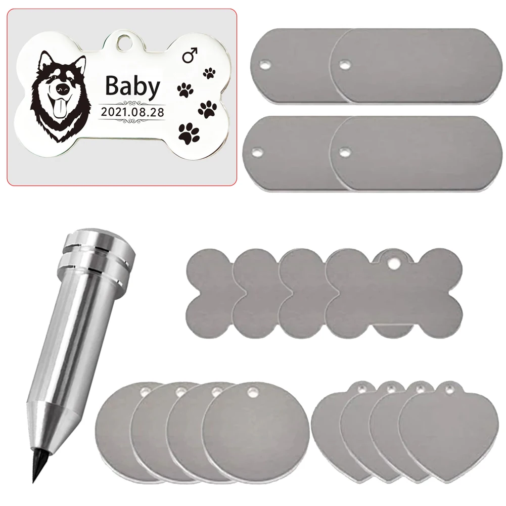 Engraving Precision Tip With 16Pcs Metal Nameplates Stamping Blanks Etching Engraving Tool DIY Tool For Metal Sheets Plastics
Engraving Precision Tip With 16Pcs Metal Nameplates Stamping Blanks Etching Engraving Tool DIY Tool For Metal Sheets Plastics