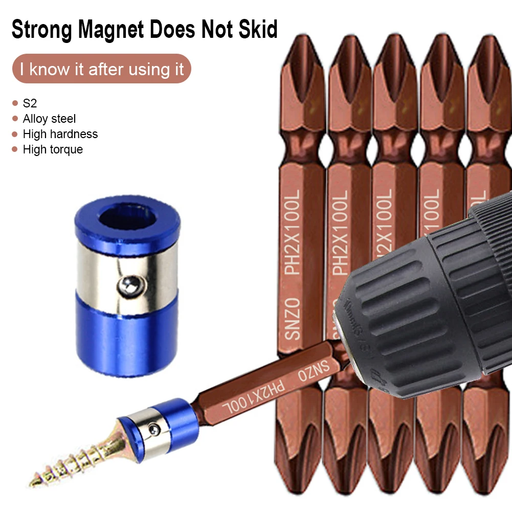 10 Pcs Magnetic Phillips Screwdriver Bit S2 Alloy Steel PH2 Non-Slip Hex Shank Phillips Electric Screwdriver Bit 65mm Tool
10 Pcs Magnetic Phillips Screwdriver Bit S2 Alloy Steel PH2 Non-Slip Hex Shank Phillips Electric Screwdriver Bit 65mm Tool