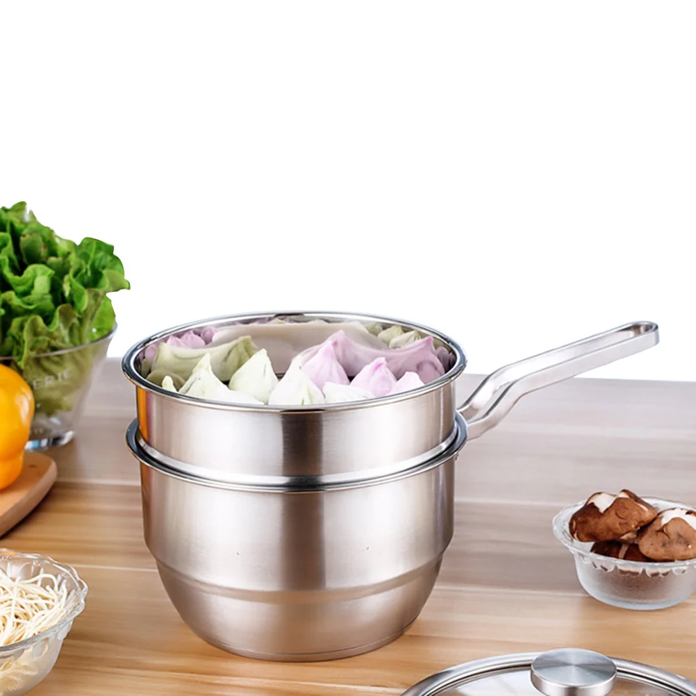 1 pc Steam Pot Double-layer Stainless Steel Multifunction Steamer Cooking Pots for Soup Breakfast 
1 pc Steam Pot Double-layer Stainless Steel Multifunction Steamer Cooking Pots for Soup Breakfast