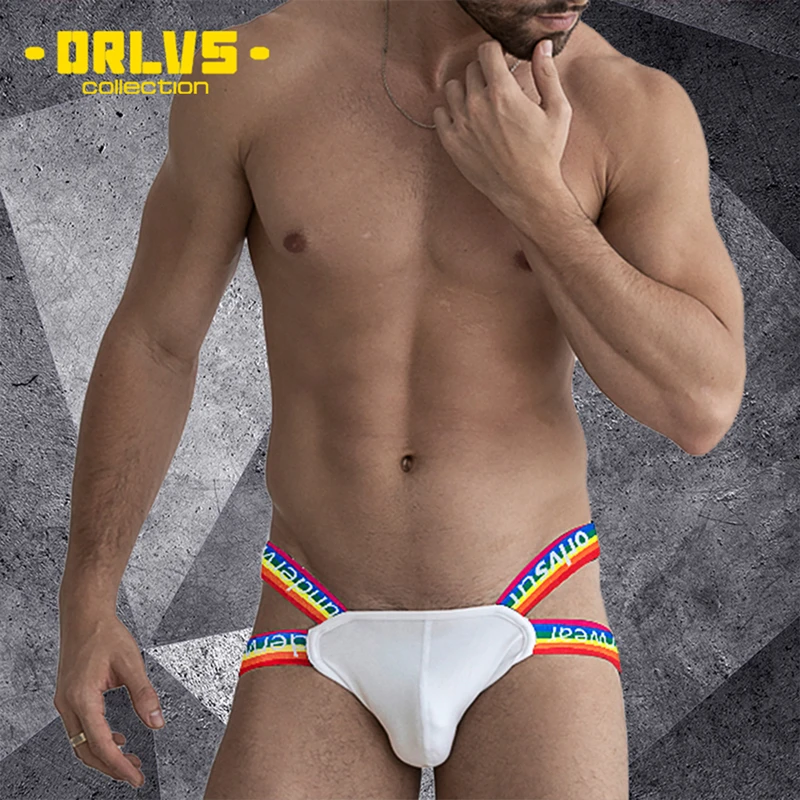 Fashion Rainbow Waistband Men Underwear Cotton Sexy Gay Jockstrap Breathable U Pouch Men Thong G-String Cueca Tanga High Quality
Fashion Rainbow Waistband Men Underwear Cotton Sexy Gay Jockstrap Breathable U Pouch Men Thong G-String Cueca Tanga High Quality