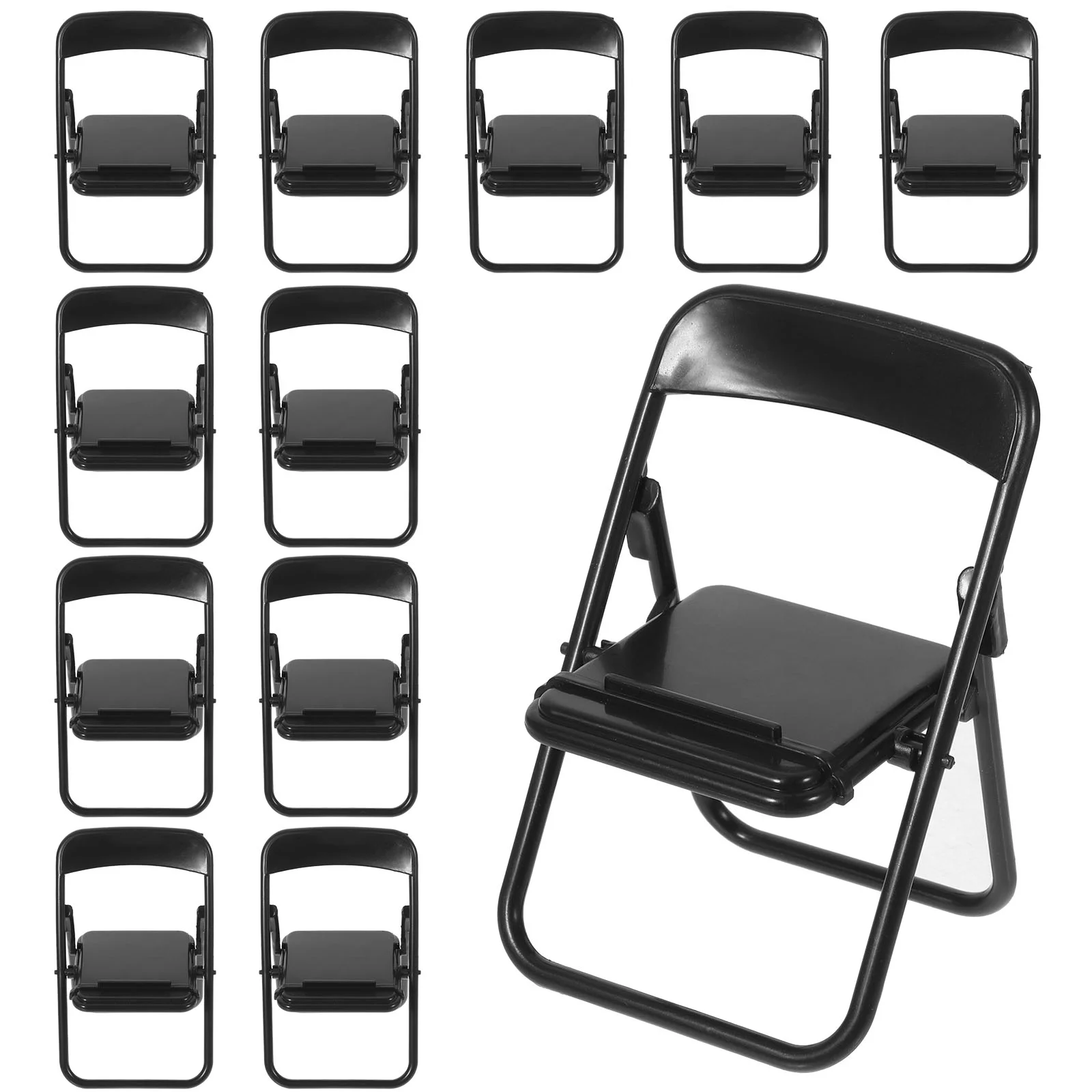 12 Pcs Folding Chair Mini House Ornament Table Small Furniture Tiny Prop Plastic Model
12 Pcs Folding Chair Mini House Ornament Table Small Furniture Tiny Prop Plastic Model