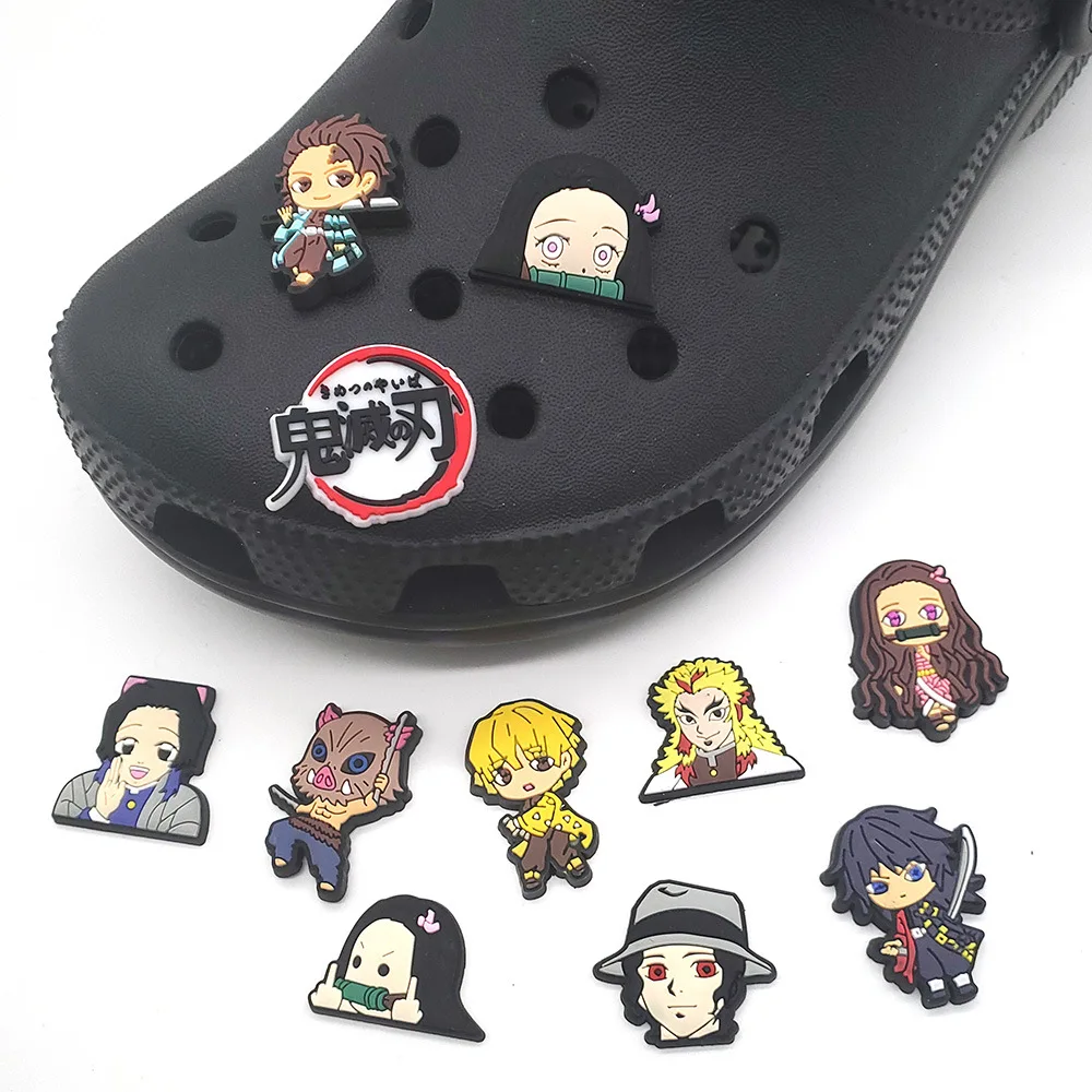 Wholesales 10 Pcs/set Quality Demon Slayer Kawaii Anime Shoe Charms Cute Cartoon Kids Girl Shoe Charms for Crocs Shoe Decoration
Wholesales 10 Pcs/set Quality Demon Slayer Kawaii Anime Shoe Charms Cute Cartoon Kids Girl Shoe Charms for Crocs Shoe Decoration