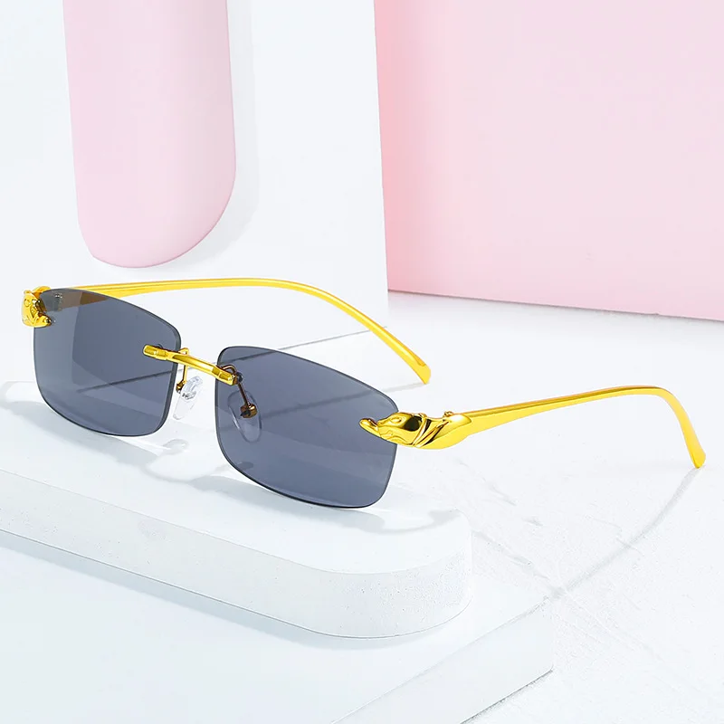 2022 Vintage Unique Cheetah Rimless Rectangle Sunglasses Women Candy Colors Lens Eyewear Brand Designer Men Sun Glasses K-3
2022 Vintage Unique Cheetah Rimless Rectangle Sunglasses Women Candy Colors Lens Eyewear Brand Designer Men Sun Glasses K-3
