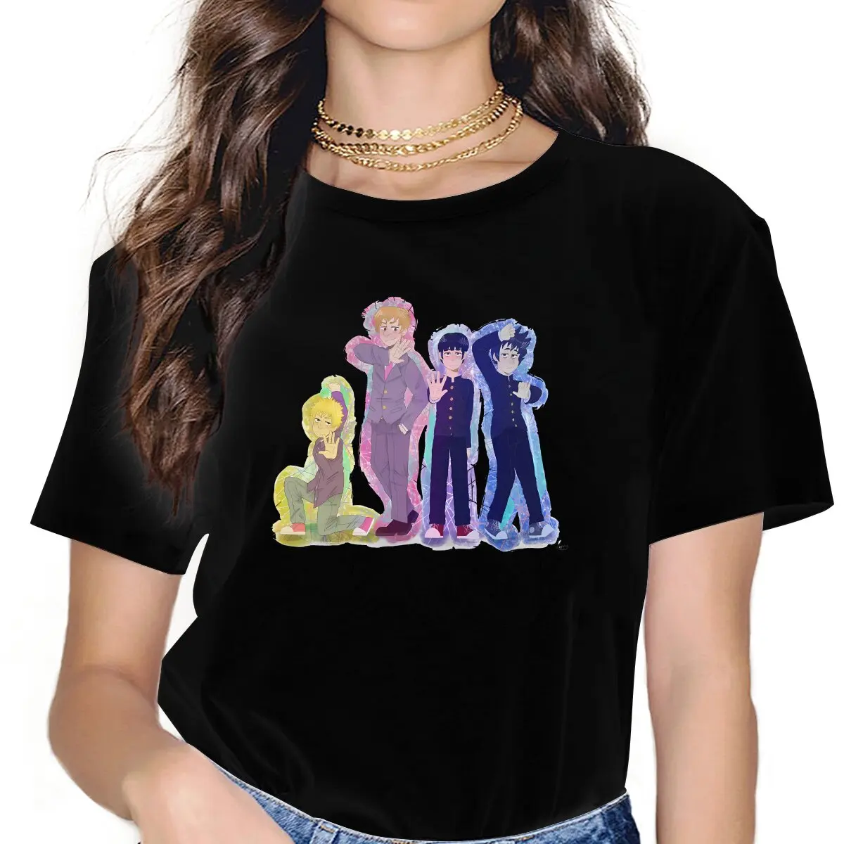 Three Psychics And A Con man Feminine Shirts Anime Mob Psycho 100 T-shirt Harajuku Vintage Female Clothing
Three Psychics And A Con man Feminine Shirts Anime Mob Psycho 100 T-shirt Harajuku Vintage Female Clothing