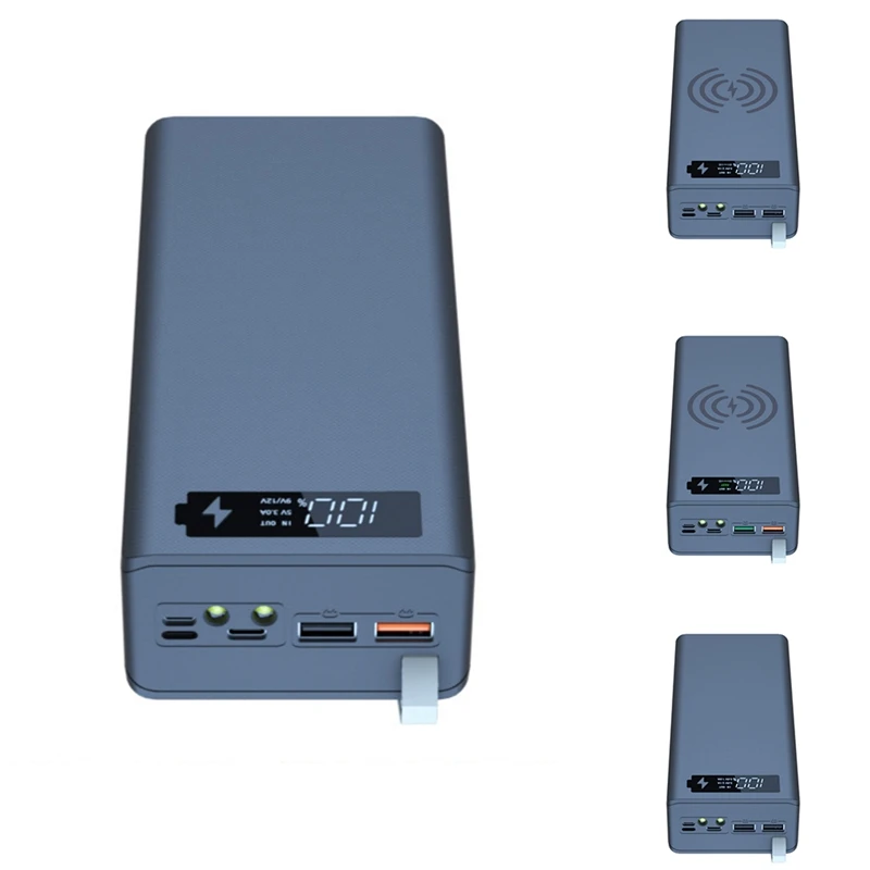 USB 16X18650 Battery Bank Case Battery Charge Storage Boxes With LED Lighting Detachable For Smartphone Charging
USB 16X18650 Battery Bank Case Battery Charge Storage Boxes With LED Lighting Detachable For Smartphone Charging