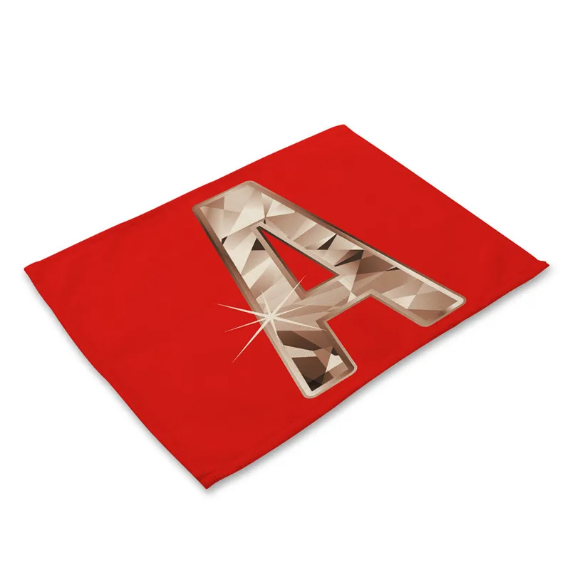 26 Letter Pattern Placemat Dining Table Mat Colorful Alphabet Tea Coaster Cotton Linen Pad Cup Mats
26 Letter Pattern Placemat Dining Table Mat Colorful Alphabet Tea Coaster Cotton Linen Pad Cup Mats