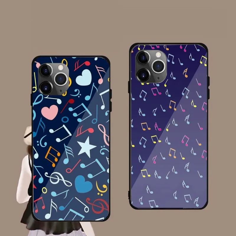 Musical Note Phone Case For IPhone 14 13 12 11 XS X 8 7 6 Plus Mini Pro Max SE 2022 Black PC TPU Glass Phone Cover
Musical Note Phone Case For IPhone 14 13 12 11 XS X 8 7 6 Plus Mini Pro Max SE 2022 Black PC TPU Glass Phone Cover