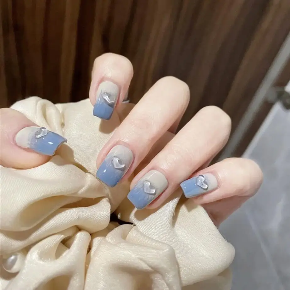 24PCS Sea Blue Gradient Fake Nail Art Tips Press The Fake Removable Full Set of Artificial Nail Art DIY Nails Glue Free Shipping
24PCS Sea Blue Gradient Fake Nail Art Tips Press The Fake Removable Full Set of Artificial Nail Art DIY Nails Glue Free Shipping