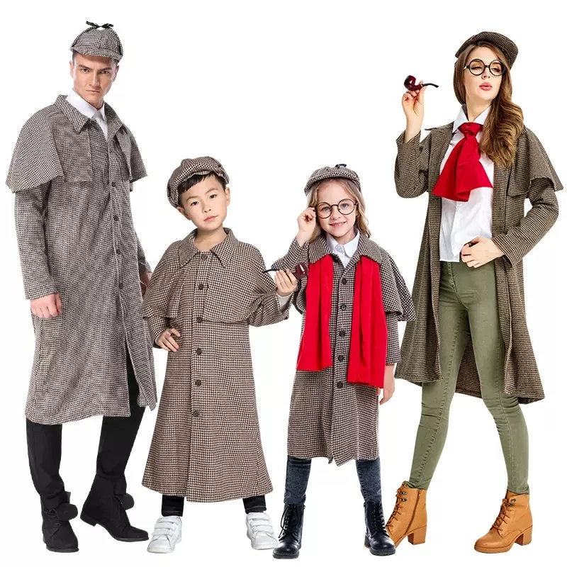 2022 Halloween Children Detective Costume Long Sleeve Cosplay Carnival Party Uniform For Adult Kid Dropshipping
2022 Halloween Children Detective Costume Long Sleeve Cosplay Carnival Party Uniform For Adult Kid Dropshipping