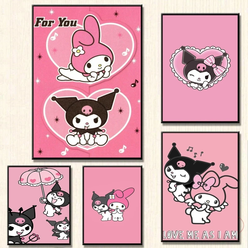 Canvas Art Walls Painting Sanrios Kuromi Friends Gifts Living Room Cartoon Character Picture Classic Poster Home
Canvas Art Walls Painting Sanrios Kuromi Friends Gifts Living Room Cartoon Character Picture Classic Poster Home