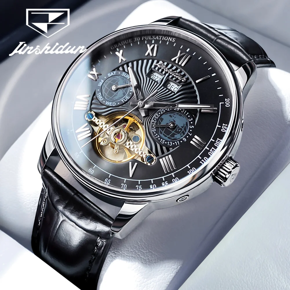2023 New JSDUN Original Automatic Mechanical Watch For Men Skeleton Flywheel Design Clock Waterproof Date Leather Strap Watches
2023 New JSDUN Original Automatic Mechanical Watch For Men Skeleton Flywheel Design Clock Waterproof Date Leather Strap Watches