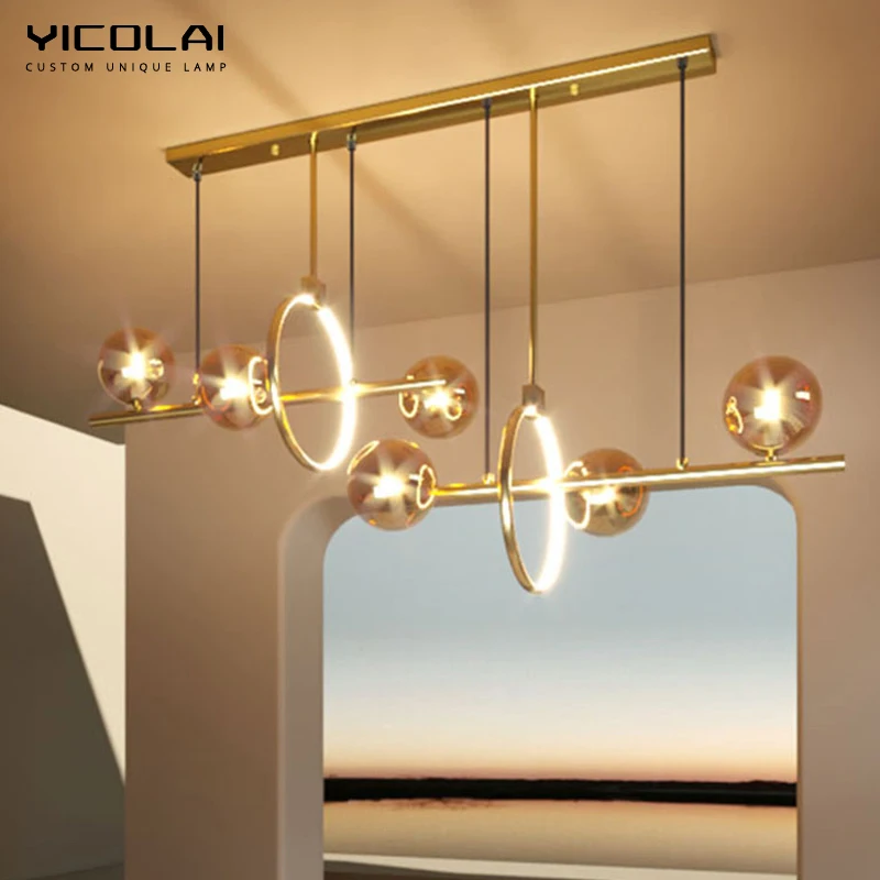 Modern Nordic Design LED Pendant Light For Dining Room Kitchen Living Room Bedroom Ceiling Pendant Lamps Gold Glass Ball Lights
Modern Nordic Design LED Pendant Light For Dining Room Kitchen Living Room Bedroom Ceiling Pendant Lamps Gold Glass Ball Lights