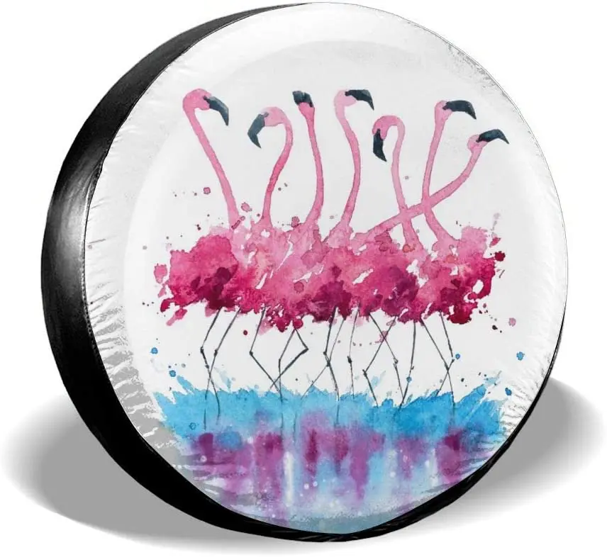 Pink Flamingos Watercolor Painting Spare Tire Cover Waterproof Dust-Proof UV Sun Wheel Tire Cover Fit Fits most vehicle
Pink Flamingos Watercolor Painting Spare Tire Cover Waterproof Dust-Proof UV Sun Wheel Tire Cover Fit Fits most vehicle